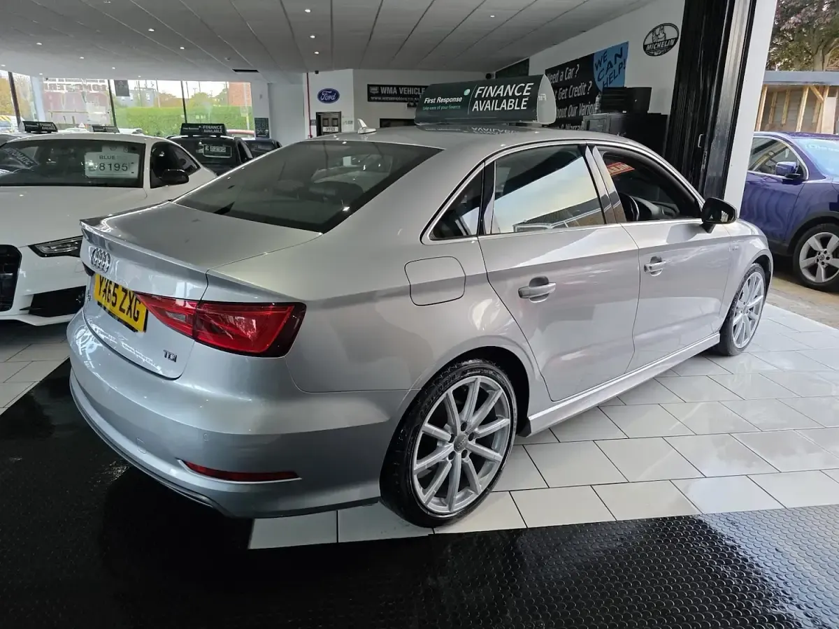 Used Audi A3 S-Line 184 HP (135 kW) 2015 Silver Sedan