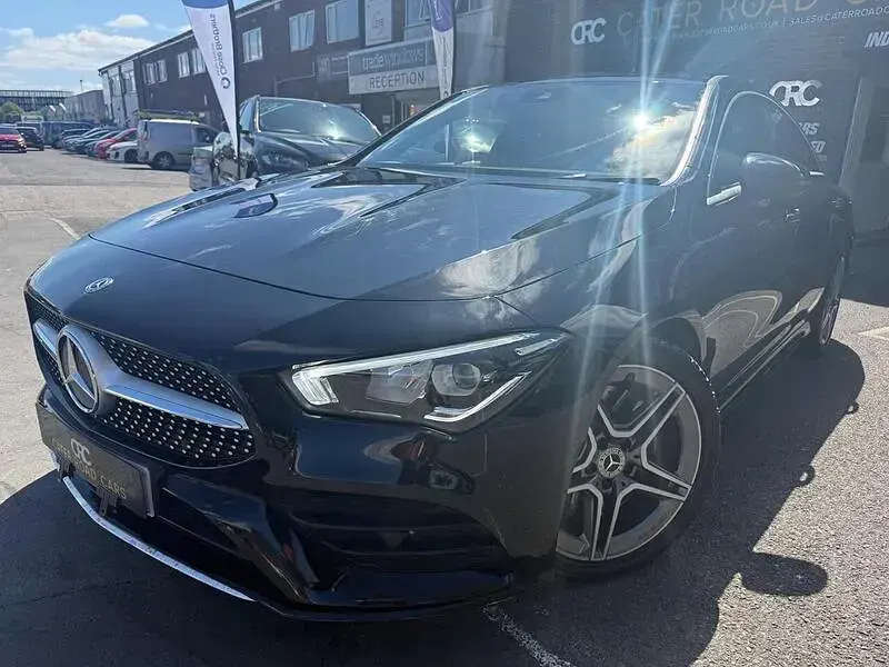 Used Mercedes CLA220 AMG line 190 HP (139 kW) 2019 Black Coupe