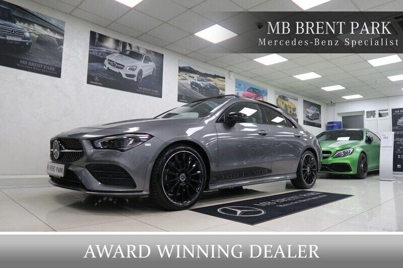 Grey Used 2023 Mercedes CLA200 AMG line Coupe | £27,250 (Fair price) - Image 1/3