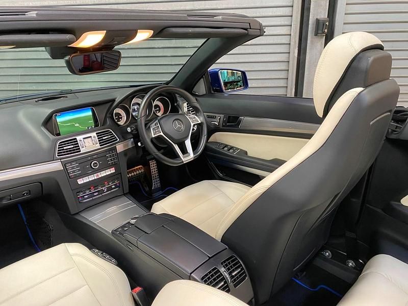 Begagnad Mercedes E220 AMG line 175 HK (128 kW) 2016 Blå Cab