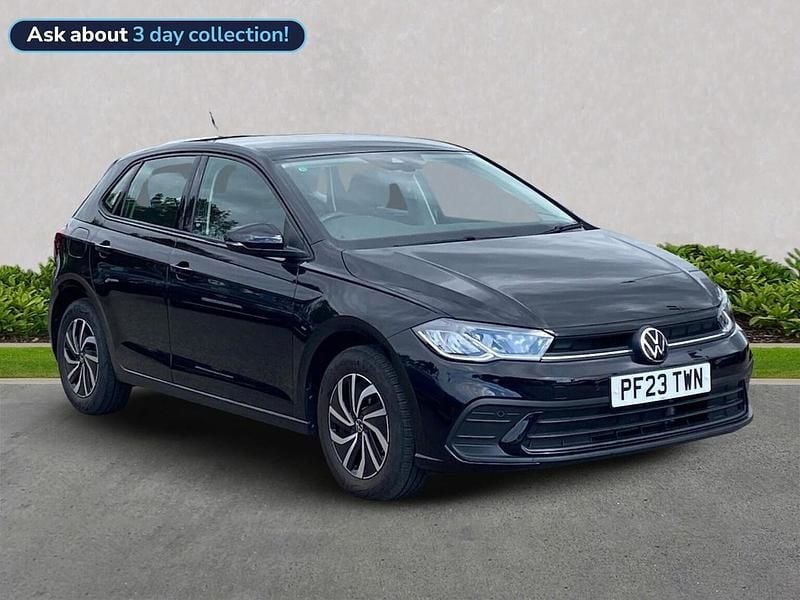 Black Used 2023 VW Polo Life Hatchback | £16,364 (Good price) - Image 1/4