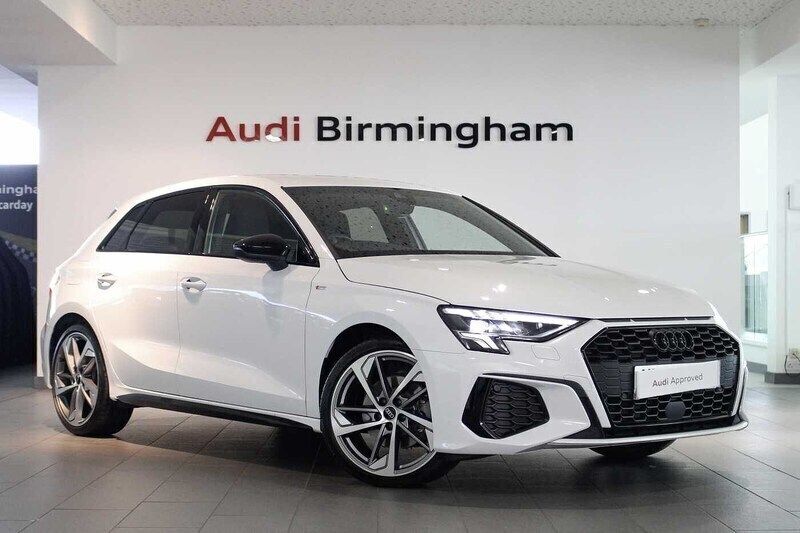Glacier white Used 2024 Audi A3 Black Edition Hatchback | £29,250 (Expensive) - Image 1/4