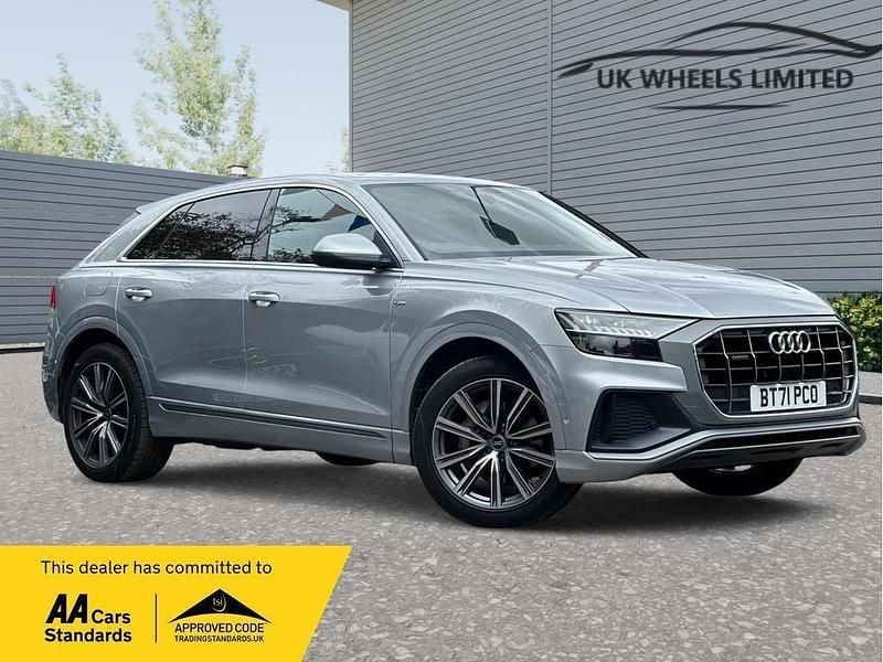 Silver Used 2022 Audi Q8 S-Line SUV | £36,990 (Super price) - Image 1/3