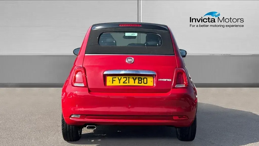 Used Fiat 500 Lounge 68 HP (50 kW) 2021 Red Cabriolet