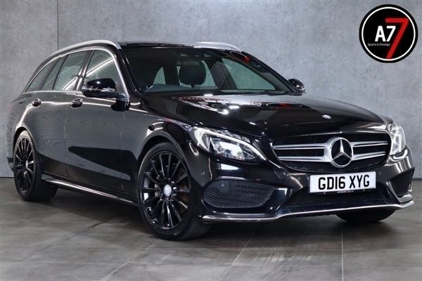 Black Used 2016 Mercedes C220 AMG line Estate | £10,990 (A bit pricey) - Image 1/1