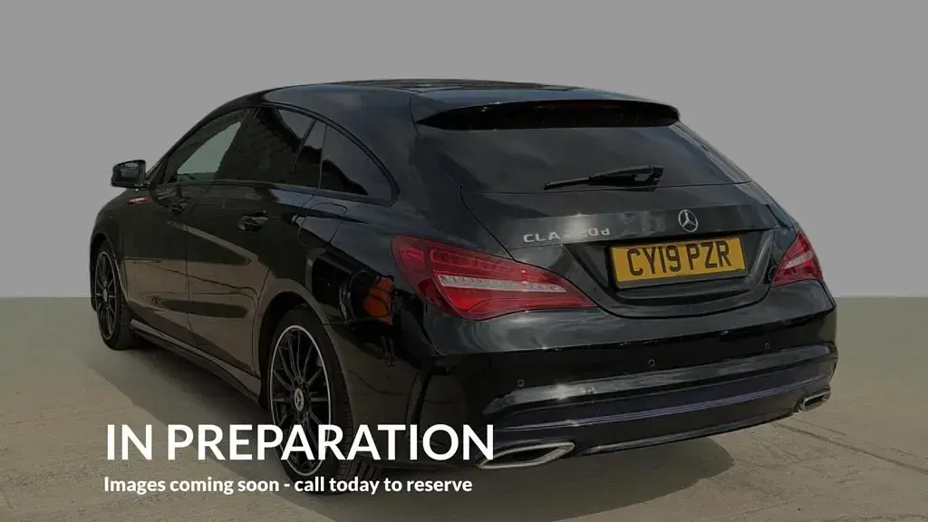 Used Mercedes CLA220 AMG line 170 HP (125 kW) 2019 Black Coupe