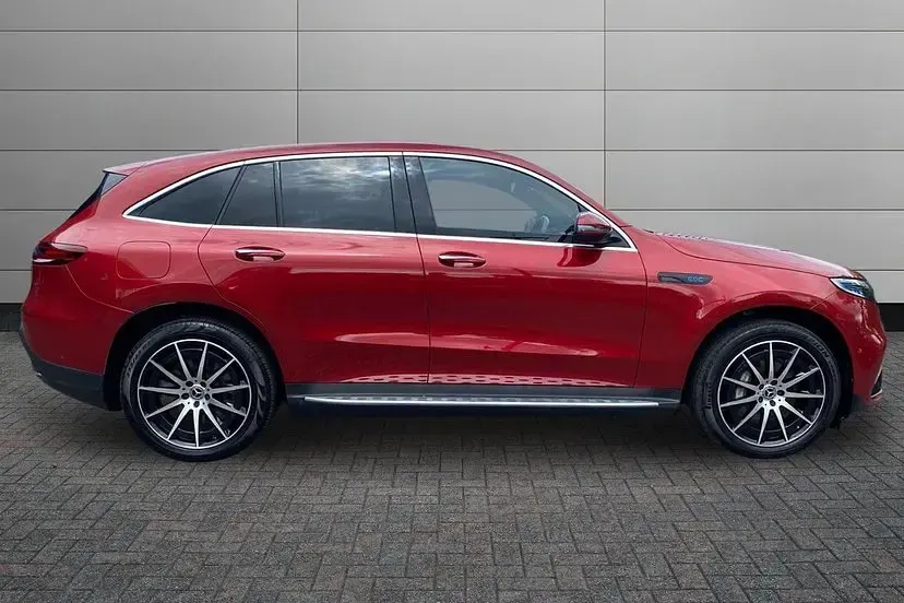 Used Mercedes EQC400 AMG line 300 kW (408 HP) 2023 Hyacinth red SUV