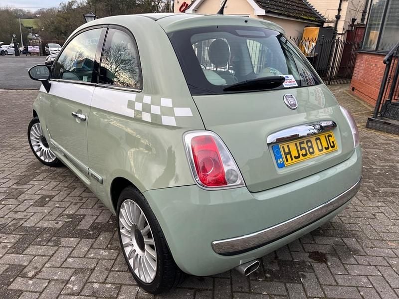 Used Fiat 500 Lounge 69 HP (50 kW) 2008 Green Hatchback