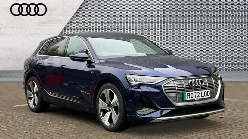 Blue Used 2022 Audi e-tron S-Line SUV | £25,261 (Expensive) - Image 1/4