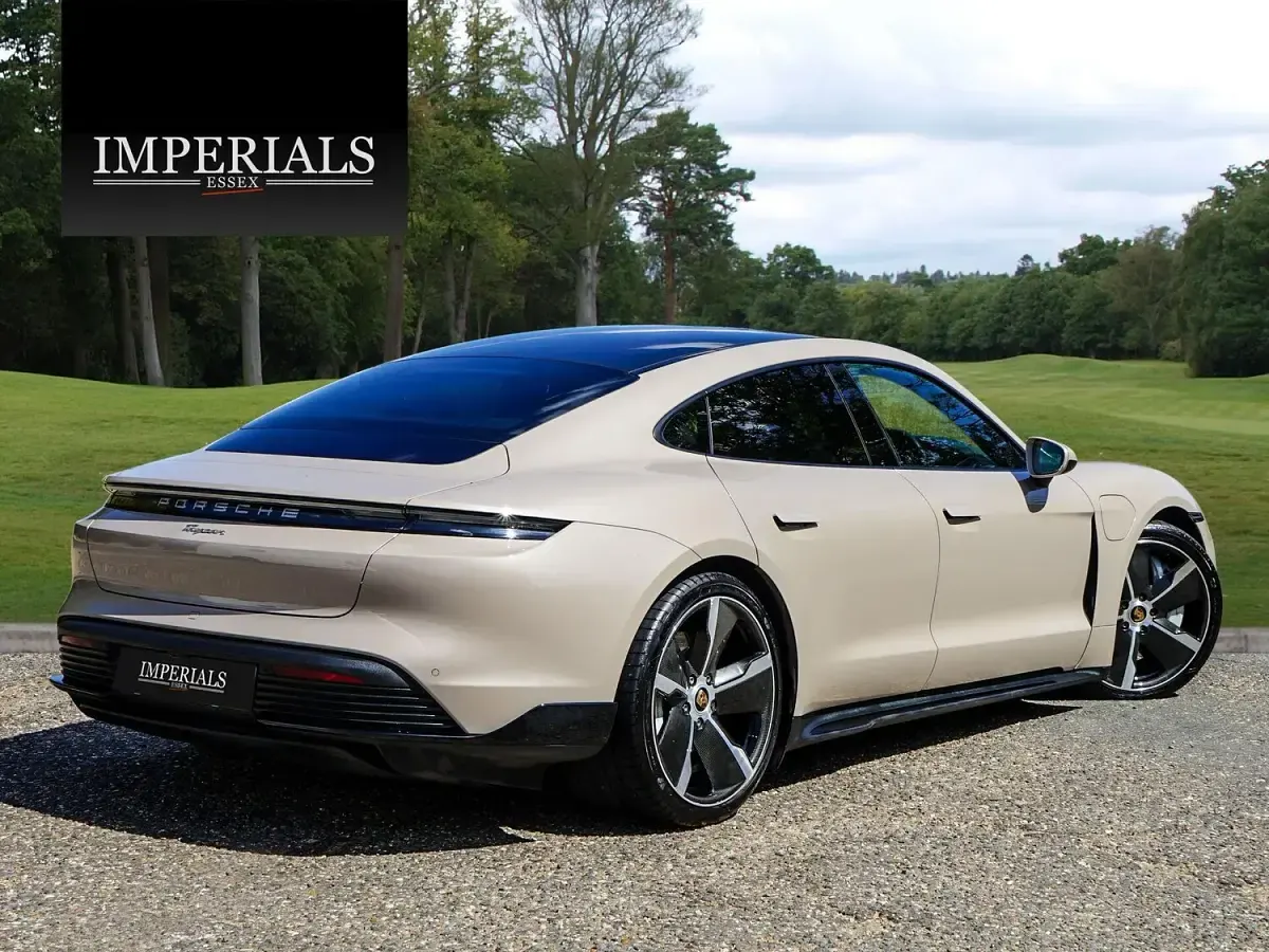 Used Porsche Taycan Performance Package 300 kW (408 HP) 2022 Beige Sedan