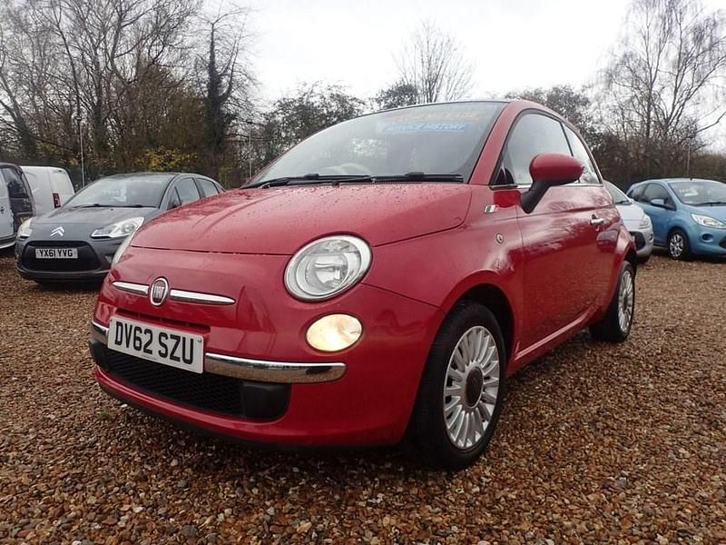 Used Fiat 500 Lounge 69 HP (50 kW) 2012 Red Hatchback