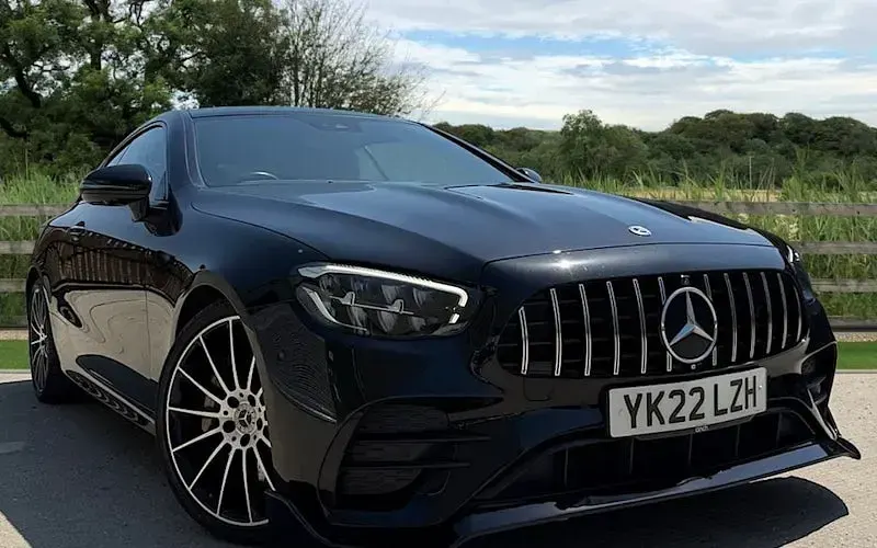 Used Mercedes E300 AMG line 258 HP (189 kW) 2022 Black Coupe