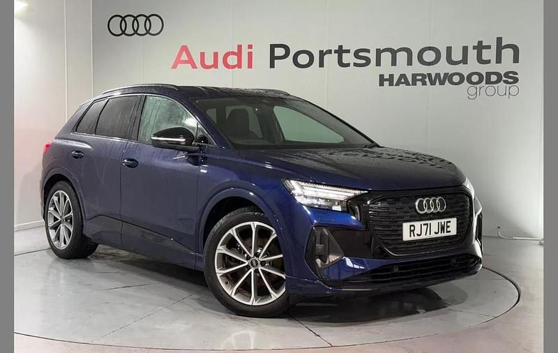 Blue Used 2022 Audi Q4 e-tron Comfort SUV | £22,240 (A bit pricey) - Image 1/4