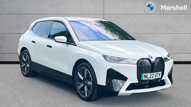 Alpine white Used 2022 BMW iX M Sport SUV | £44,297 (Good price) - Image 1/4