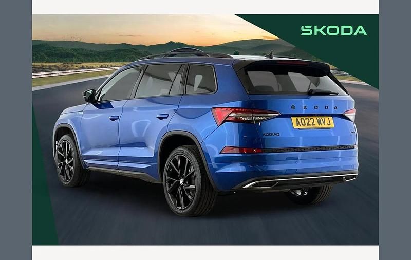 Used Skoda Kodiaq SportLine 150 HP (110 kW) 2022 Blue SUV