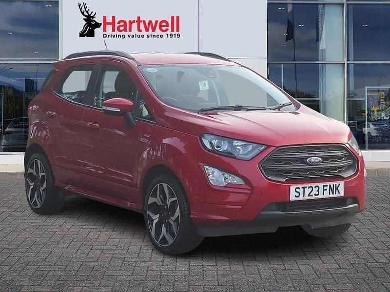 Exclusive paint fantastic red Used 2023 Ford Ecosport ST-Line SUV | £13,467 (Fair price) - Image 1/3