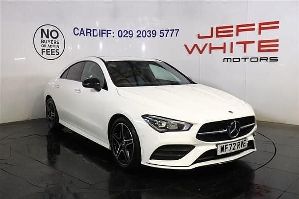 White Used 2022 Mercedes CLA180 AMG line Sedan | £23,488 (Good price) - Image 1/4