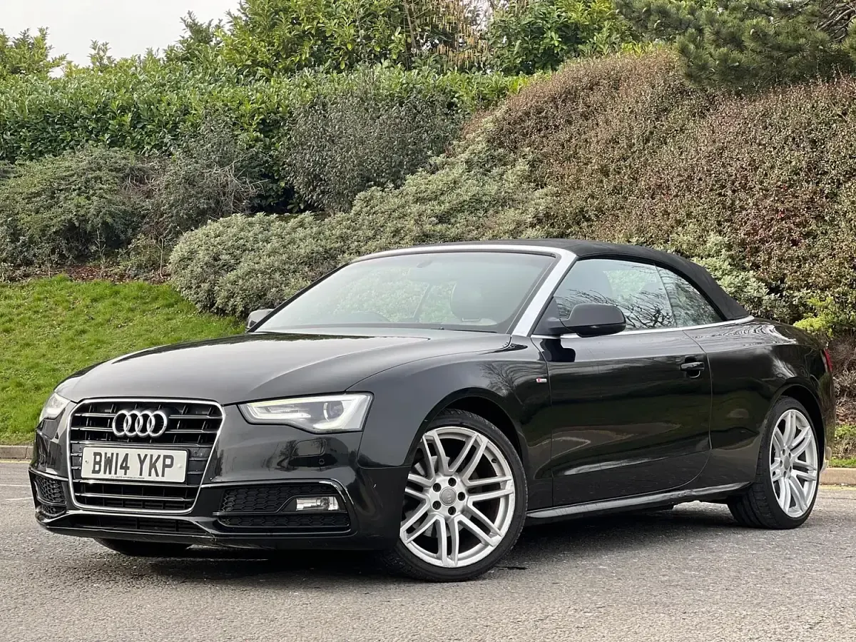Used Audi A5 Cabriolet S-Line 177 HP (130 kW) 2014 Black Cabriolet