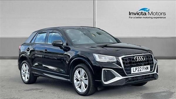 Black Used 2022 Audi Q2 S-Line SUV | £21,000 (Good price) - Image 1/4