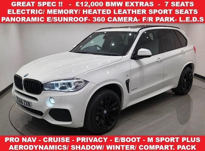 White Used 2016 BMW X5 M Sport SUV | £19,990 (A bit pricey) - Image 1/4