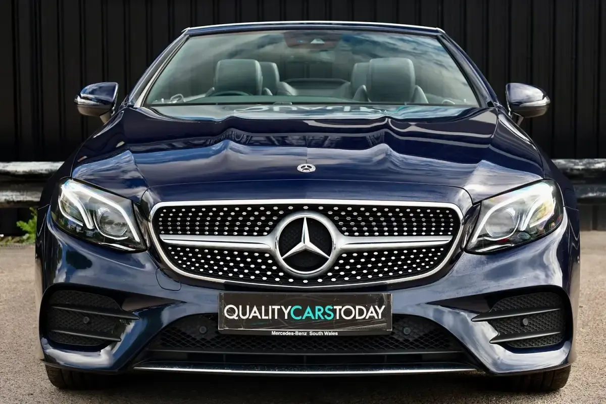 Used Mercedes E350 AMG Line Premium Plus 258 HP (189 kW) 2017 Blue Cabriolet