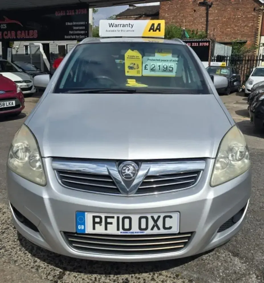 Used Vauxhall Zafira 140 HP (102 kW) 2010 Silver MPV