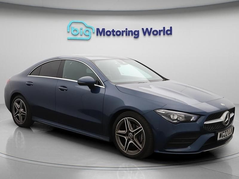 Blue Used 2022 Mercedes CLA180 AMG line Sedan | £22,500 (Good price) - Image 1/4