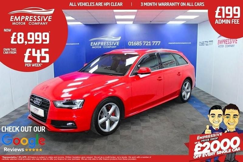 Red Used 2013 Audi A4 S-Line Estate | £8,999 (Fair price) - Image 1/4