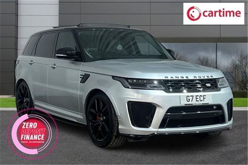 Silver Used 2019 Land Rover Range Rover Sport SVR SUV | £44,351 (Super price) - Image 1/3