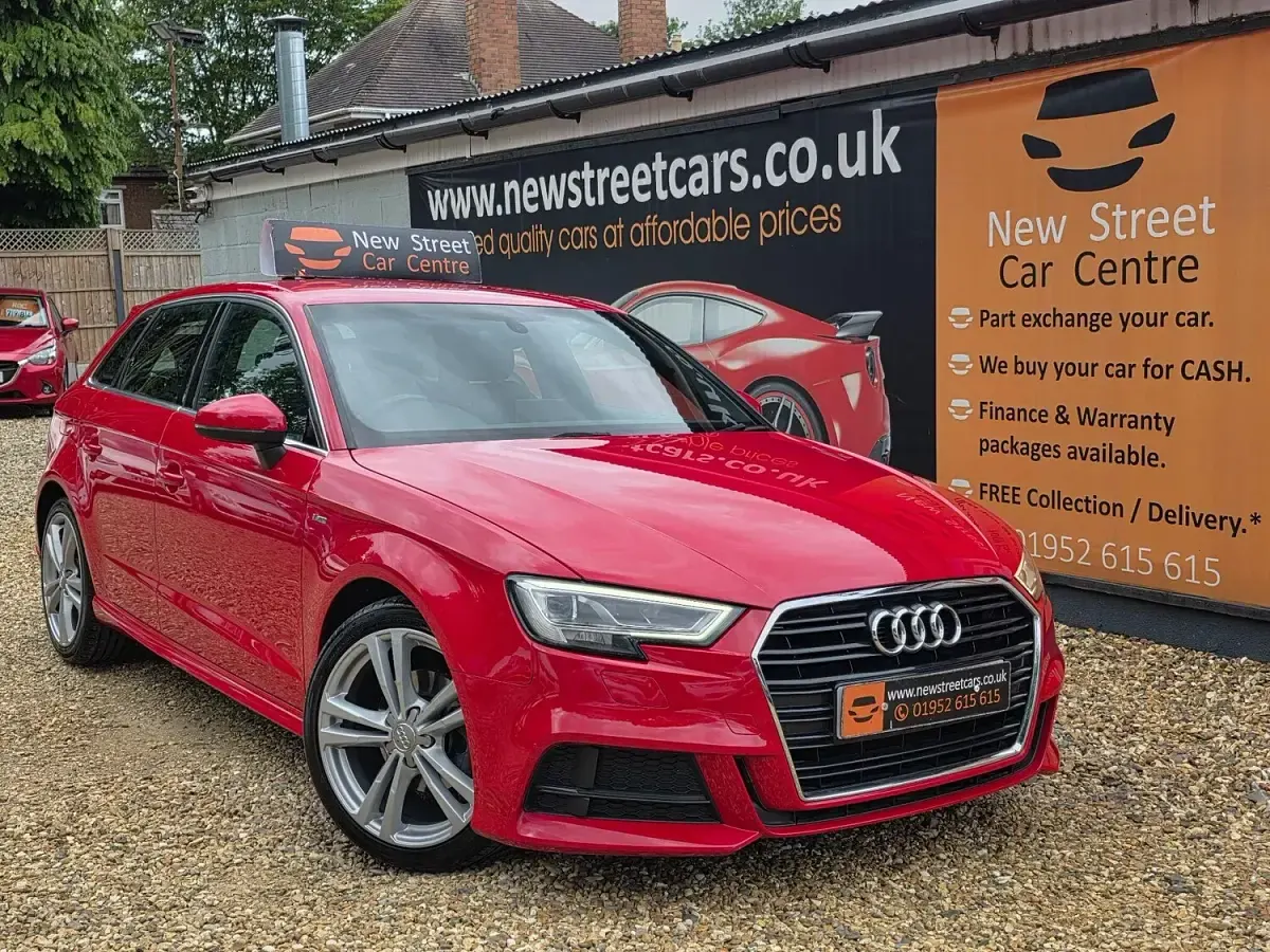 Used Audi A3 Sportback S-Line 150 HP (110 kW) 2017 Red Hatchback