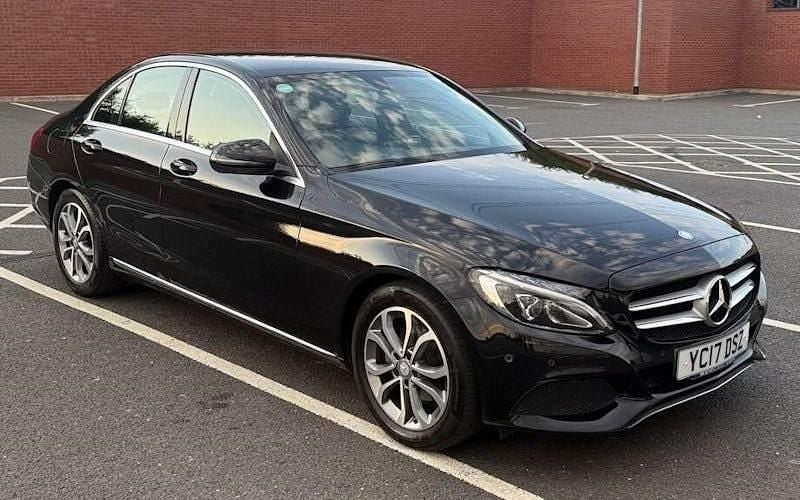 Black Used 2017 Mercedes C200 Sedan | £11,288 (Good price) - Image 1/4