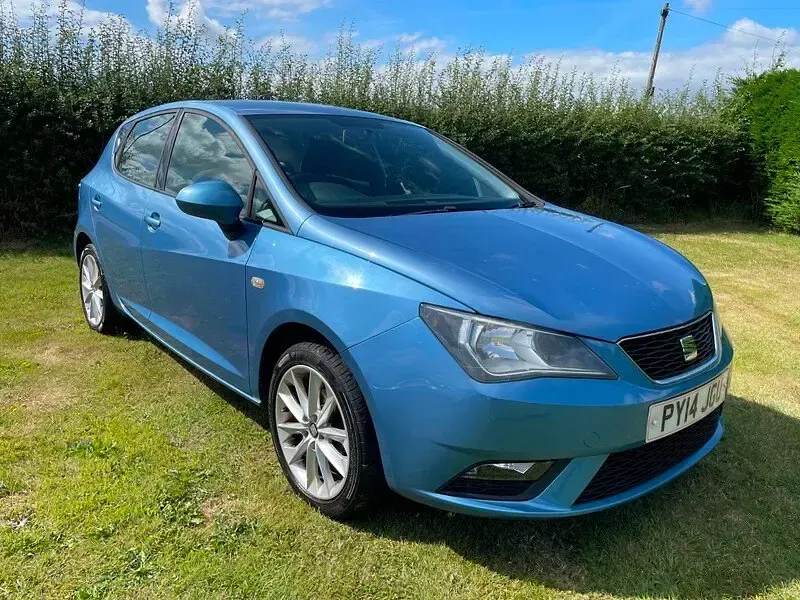 Used Seat Ibiza 85 HP (62 kW) 2014 Blue Hatchback