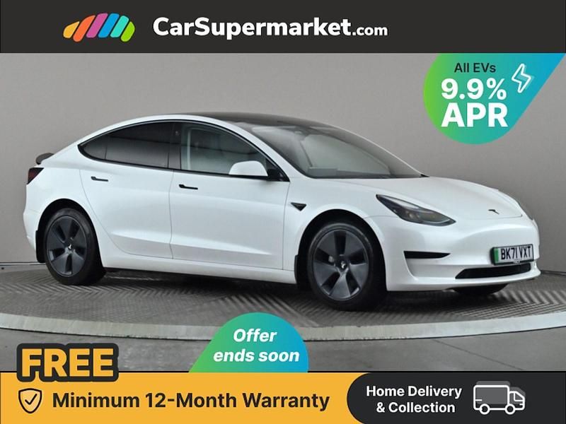 White Used 2021 Tesla Model 3 Standard Range Sedan | £17,797 (Fair price) - Image 1/3