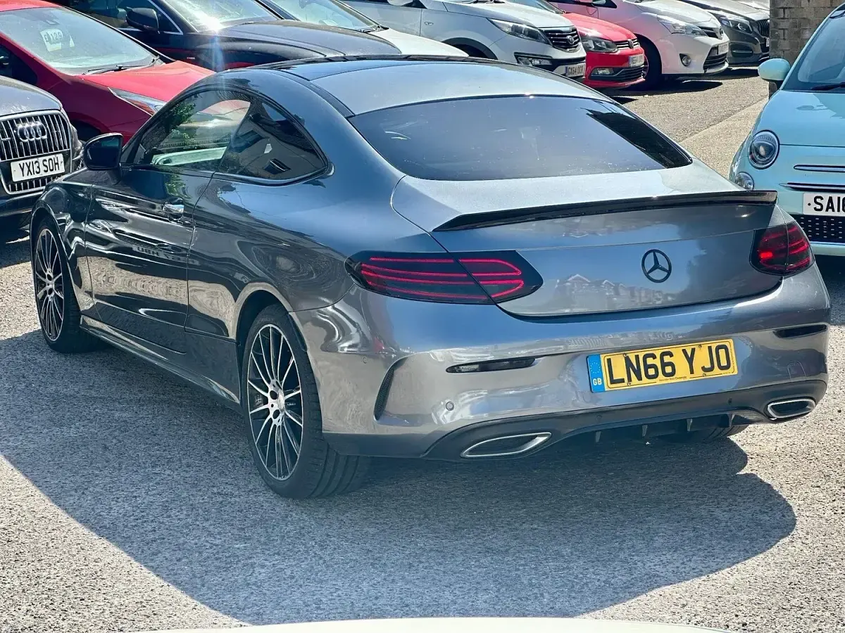 Used Mercedes C220 AMG line 167 HP (122 kW) 2016 Grey Coupe