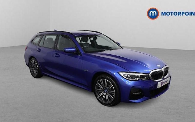 Used BMW 330e M Sport 292 HP (214 kW) 2021 Blue Estate