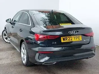 Used Audi A3 S-Line 150 HP (110 kW) 2022 Black Sedan