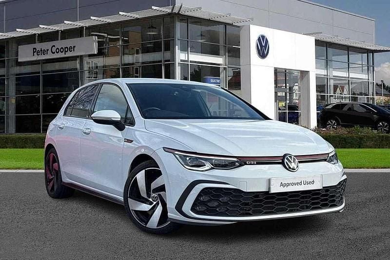 Pure white Used 2021 VW Golf VIII GTI Hatchback | £22,499 (Fair price) - Image 1/4