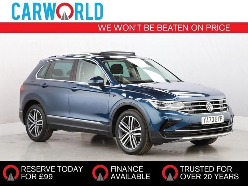 Blue Used 2020 VW Tiguan Elegance SUV | £16,399 (Fair price) - Image 1/3