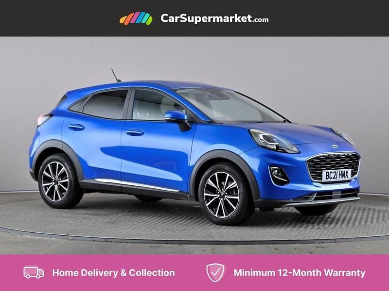 Blue Used 2021 Ford Puma Titanium Hatchback | £14,197 (Good price) - Image 1/4