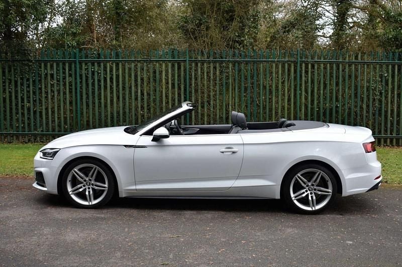 Used Audi A5 Cabriolet S-Line 190 HP (139 kW) 2019 White Cabriolet