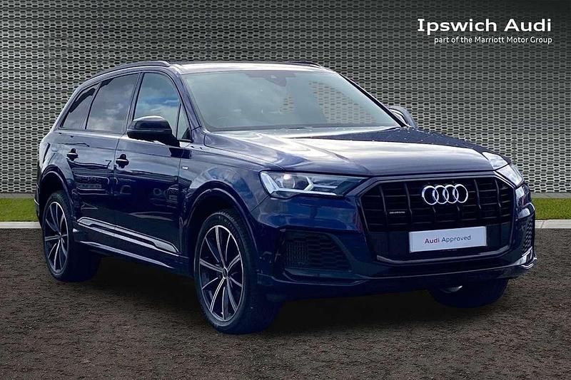 Blue Used 2022 Audi Q7 Black Edition SUV | £38,588 (Fair price) - Image 1/4