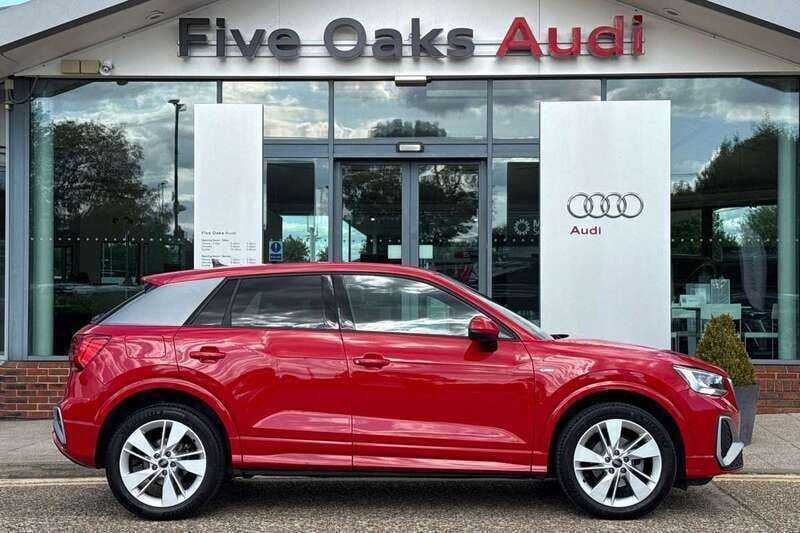 Red Used 2022 Audi Q2 S-Line SUV | £23,390 (Fair price) - Image 1/4