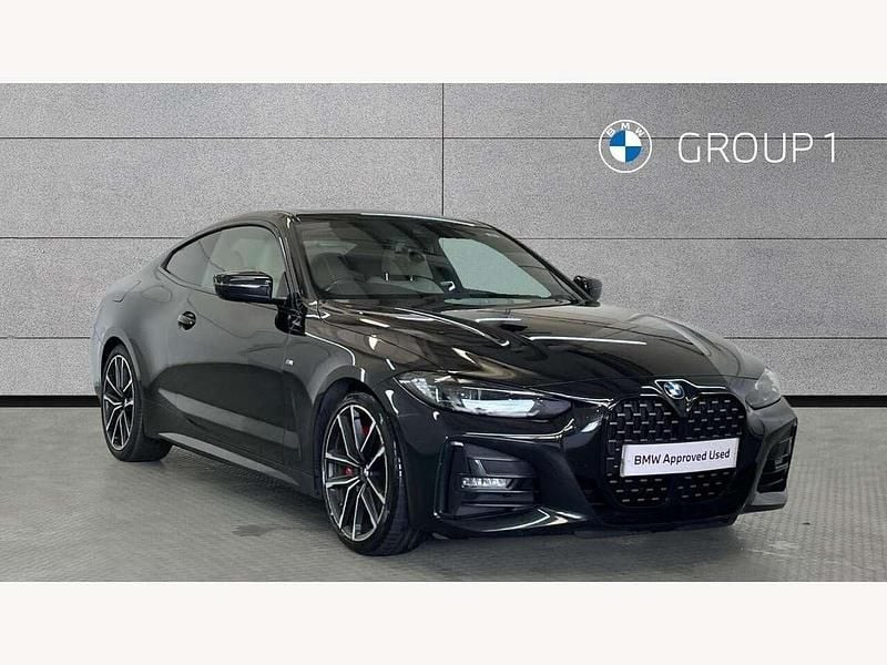 Black Used 2021 BMW 420 M Sport Coupe | £23,395 (Fair price) - Image 1/4