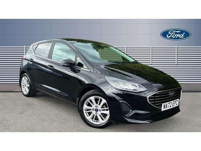 Black Used 2022 Ford Fiesta Titanium Hatchback | £13,331 (Good price) - Image 1/4