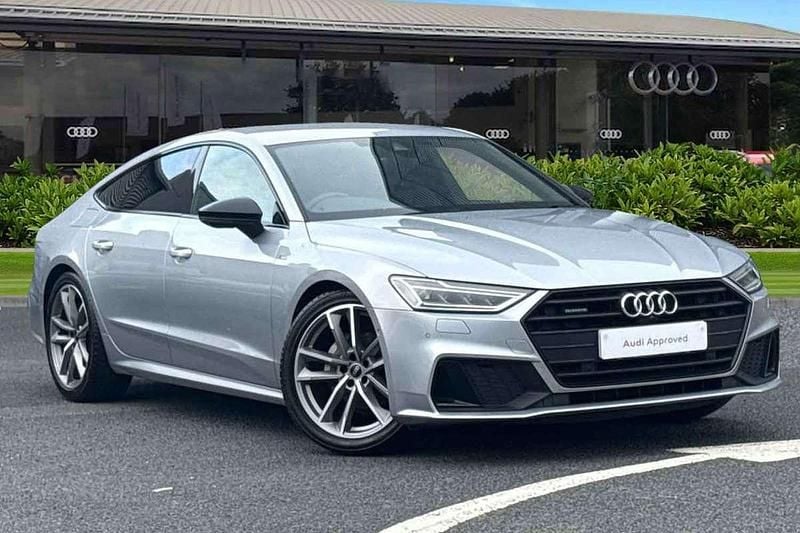 Silver Used 2023 Audi A7 Black Edition Hatchback | £33,790 (Fair price) - Image 1/4