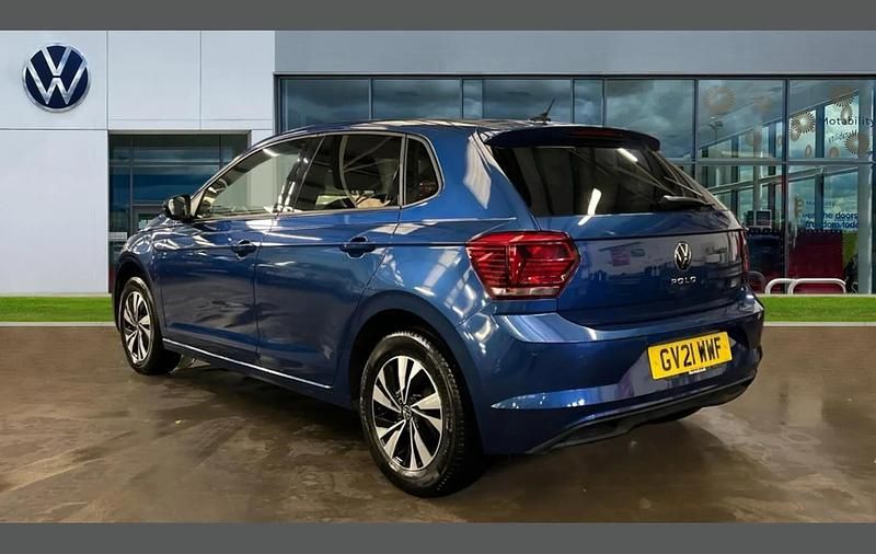 Used VW Polo Match 95 HP (69 kW) 2021 Reef blue metallic  Hatchback