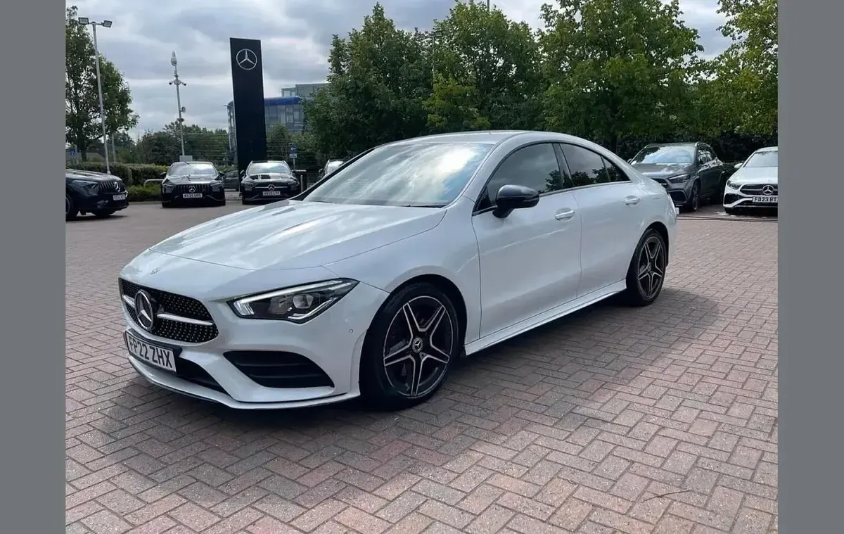 Used Mercedes CLA220 AMG Line Premium 187 HP (137 kW) 2022 White Coupe
