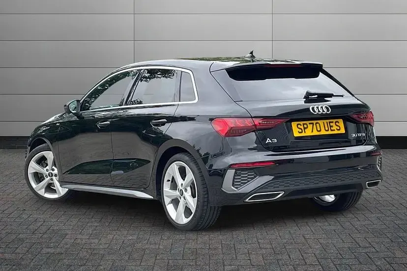 Used Audi A3 S-Line 110 HP (80 kW) 2020 Mythos black Sedan