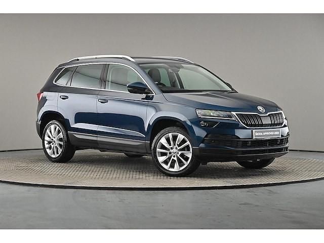 Lava blue metallic Used 2018 Skoda Karoq SUV | £14,890 (Fair price) - Image 1/2