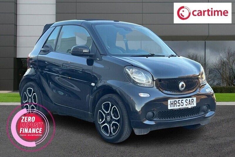 Black Used 2018 Smart ForTwo Cabrio Prime Cabriolet | £6,999 (Fair price) - Image 1/3